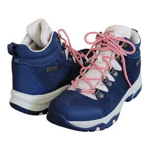 Skechers Blue Suede Trego El Capitan Hiking Boot Waterproof 158254 Size 9